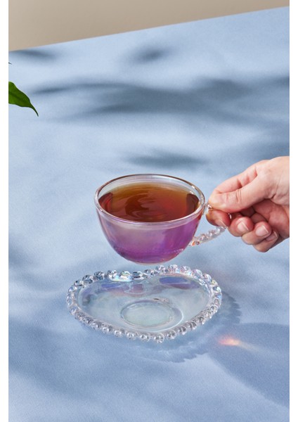 Turuncu 200 ml Tek Kişilik Şık Çay Fincanı Takımı fiyatları