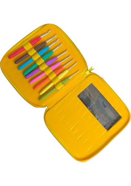 Fermuarlı Yün Tığ Set 2'den 6'ya Kadar 9 Adet( Renk Stok Durumuna Göre)