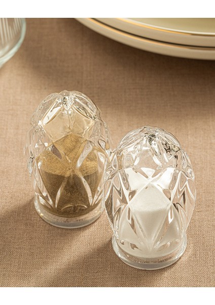 Şeffaf 2'li Tuzluk ve Biberlik, 5,5x8,5 Cm, Şık ve Kullanışlı Set fiyatları
