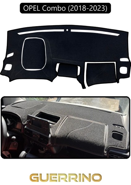 Opel Combo 18+ (2018-2023)TORPİDO Koruma Halısı Siyah Kenar