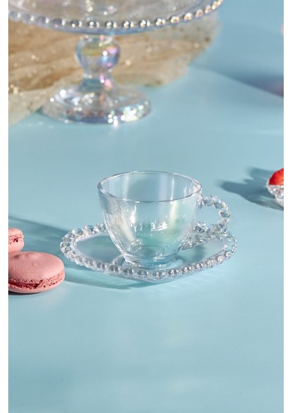 Beyaz 80 ml Tek Kişilik Kahve Fincan Takımı, Şık ve Kullanışlı Tasarım