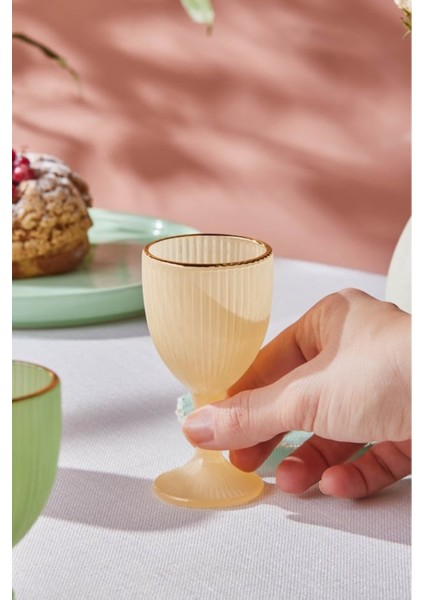 6'lı Kahve Yanı Bardağı Seti, Sugar Gold, 60 Ml, Yeşil Renkli fiyatları