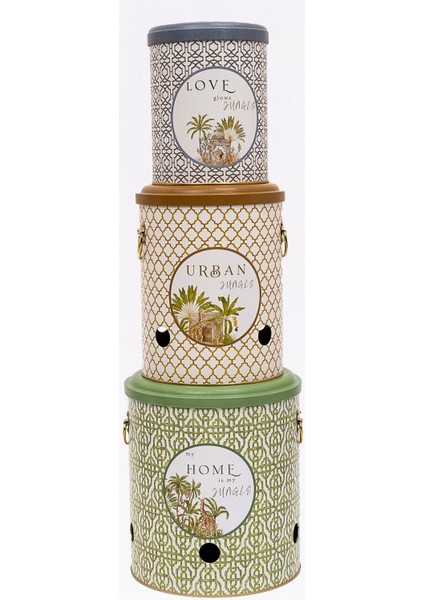 3'lü Metal Sebzelik Seti, Patates, Soğan ve Sarımsak Kovası fırsatları