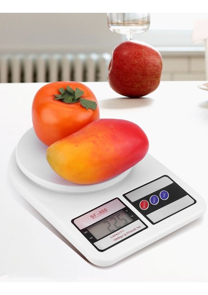 Dijital Mutfak Tartısı, 10 kg Hassas Ölçüm Cihazı, El Kantarı, Metal Tasarım