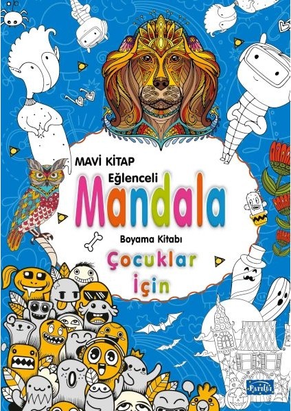 Çocuklar Için Mandala Mavi