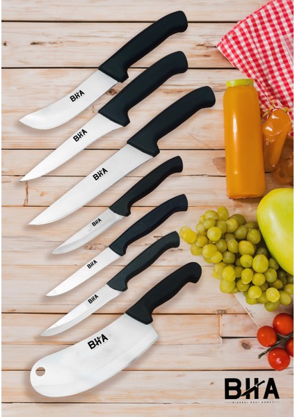 Bha Sürmene Berry Details Mutfak, Kurban ve Çeyiz Bıçakları Seti