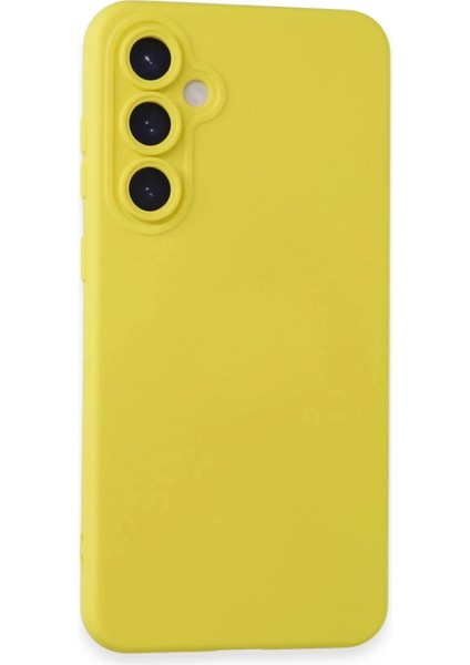 Samsung Galaxy S24 Kılıf Nano Içi Kadife Silikon - Sarı