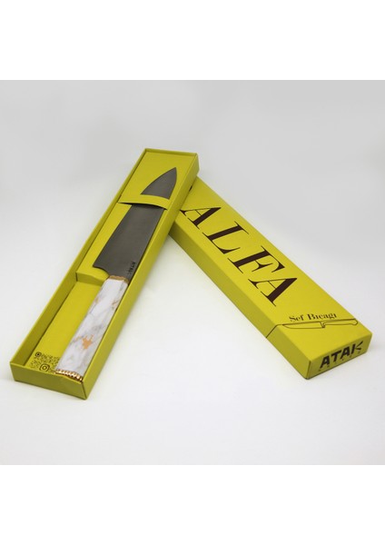 Mermer Desenli Atak Şef Bıçağı, Isim Yazma Hediye, Kaliteli Mutfak Gereci fırsatları