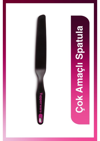 Esnek Silikon Çok Amaçlı Spatula, Isıya Dayanıklı Ergonomik Mutfak Gereci