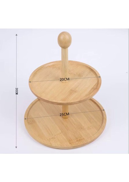 Renkli Çok Katlı Bambu Sunumluk, Kurabiye ve Ikramlık Için Şık Tasarım fırsatları