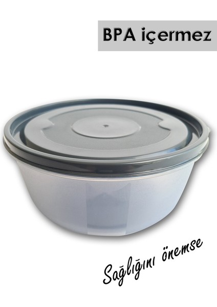 6'lı Gri Vakumlu Saklama Kabı Seti, Mikrodalga Uyumlu, Pratik ve Şık Tasarım indirimleri