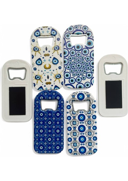 Çok Renkli Nazar Boncuklu Buzdolabı Magnet Seti, 6'lı Açacak Magnetleri fırsatları