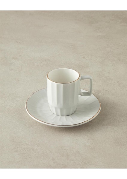 Şık 80 ml Beyaz Kahve Fincan Takımı, Zarif ve Kullanışlı Tasarım, Uzun Ömürlü Kullanım fiyatları