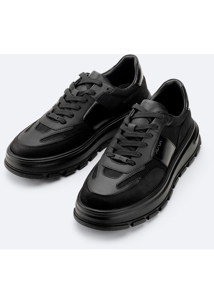 Erkek Siyah %100 Deri Esnek Taban Hafif Casual Ayakkabı A52Y8021 fiyatları