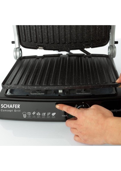 Şık Inox Gövdeli Tost ve Izgara Makinesi, Pratik Kullanım Sağlar. fırsatları