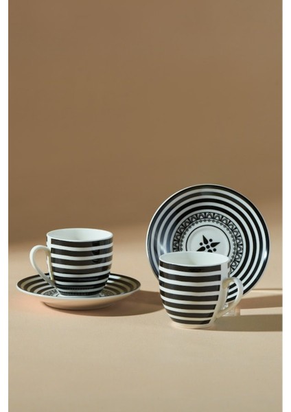 Yaren 2 Kişilik Kahve Fincanı, 80 Ml, Şık ve Kullanışlı Kahve Seteği