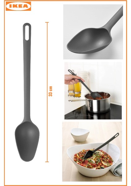 Gri 5 Parça Kaşık ve Kepçe Seti, Dayanıklı ve Şık Mutfak Gereçleri fiyatları