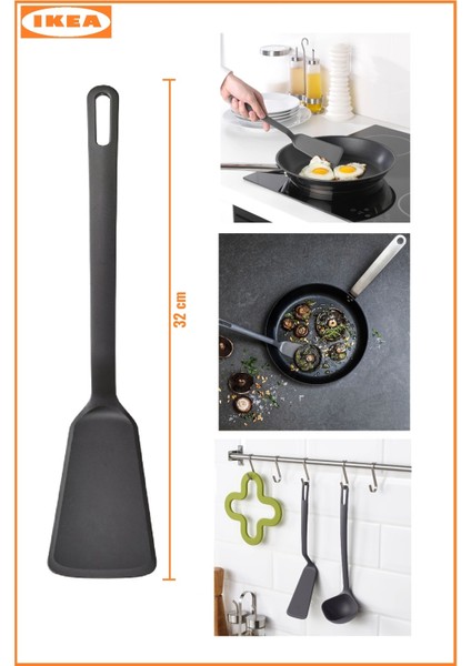 Gri 5 Parça Kaşık ve Kepçe Seti, Dayanıklı ve Şık Mutfak Gereçleri modelleri