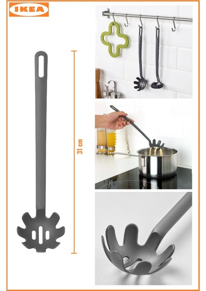 Gri 5 Parça Kaşık ve Kepçe Seti, Dayanıklı ve Şık Mutfak Gereçleri indirimleri