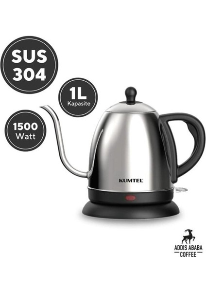 Gri Elektrikli Kahve Demleme Su Isıtıcı, Şık ve Hassas Pişirim Aracı modelleri