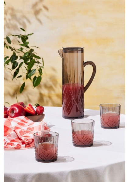 Akrilik Kırılmaz 5 Parça Sürahi Seti, Antrasit, 1.5 L fiyatları