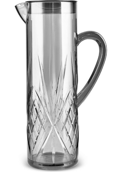 Akrilik Kırılmaz 5 Parça Sürahi Seti, Antrasit, 1.5 L