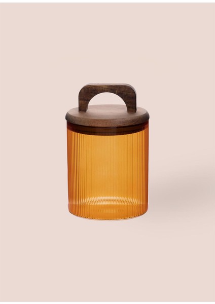 Akasya Kulplu Amber Cam Kavanoz 700 Ml, Şık ve Kullanışlı Saklama Çözümü modelleri