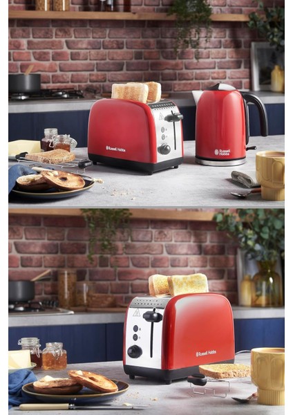 2 Dilim Kızartma Makinesi, Kırmızı Renk, Pratik ve Şık Tasarım fiyatları