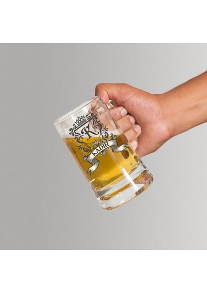 Kişiye Özel Renkli Tasarımlı Kulplu Bira Bardağı fiyatları