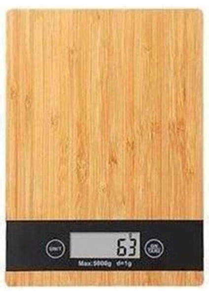 Ahşap Mutfak Terazisi TF-1007, Şık ve Kullanışlı Mutfak Ölçüm Aracı