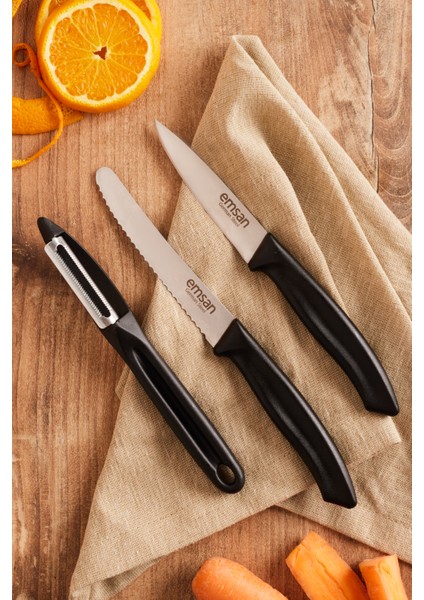 3'lü Soyacaklı Bıçak Seti, Pratik ve Şık Mutfak Aksesuarları