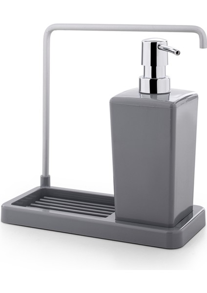 Bej Renk Kaymaz Tabanlı Bez Askılı Mutfak Sabunluk ve Süngerlik Seti fiyatları