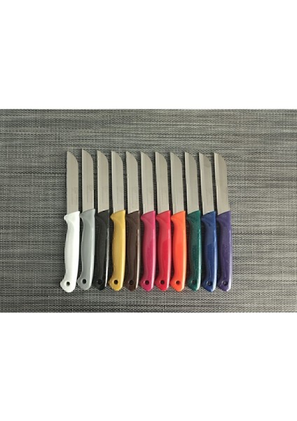 12'li Simli Yeşil Meyve Bıçak Takımı, Şık ve Renkli Tasarım modelleri