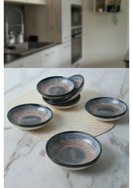 Renkli Halka Sosluk ve Çerezlik Seti, 13 Cm, 6'lı Paket modelleri