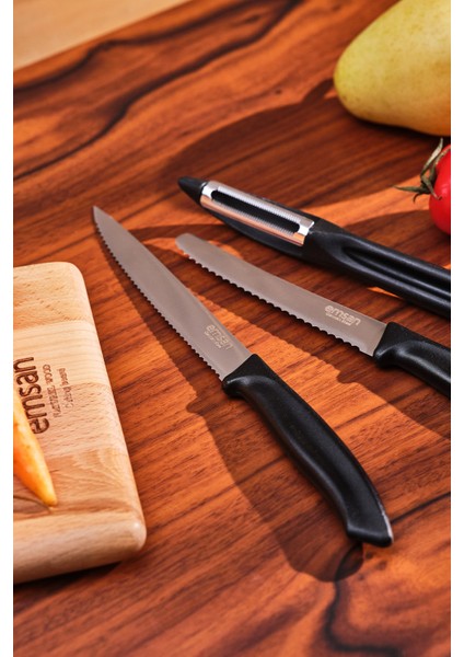 3'lü Soyacaklı Bıçak Seti, Pratik ve Şık Mutfak Aletleri modelleri