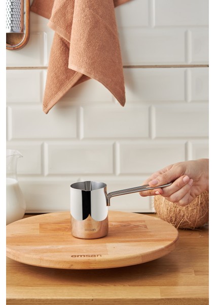 Şık Metalik Cezve 350 Ml, Dayanıklı ve Zarif Tasarım fiyatları