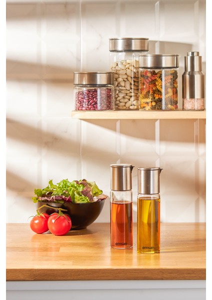 Modern Metal Yağlık ve Sirkelik Seti, 200 Ml, Şık ve Kullanışlı Tasarım