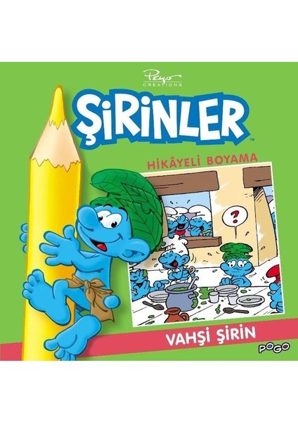 Vahşi Şirin Hikayeli Boyama - Şirinler