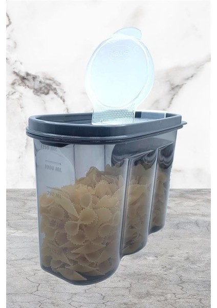 Buffer® 2 Kapaklı Ölçekli Erzak Saklama Kabı - 1,2 Litre - SA930