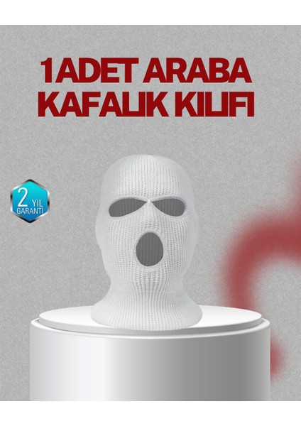 Depomix Araba Koltuk Başlığı Koruyucu Kılıf Yün Kumaş Komik Tasarım