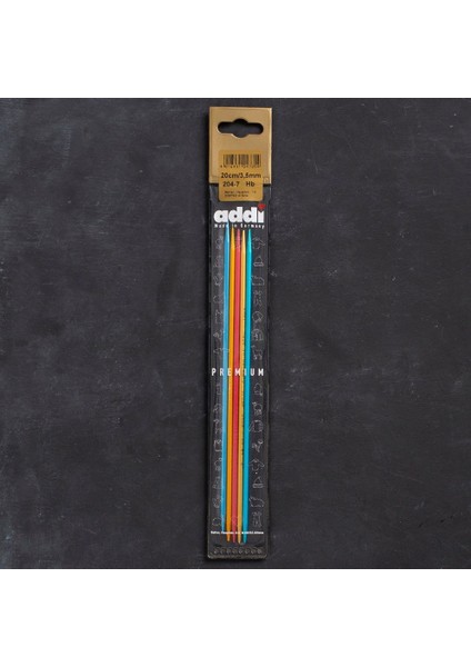 Addi Colibri 3,5mm 20CM Renkli Çorap Şişi - 204-7