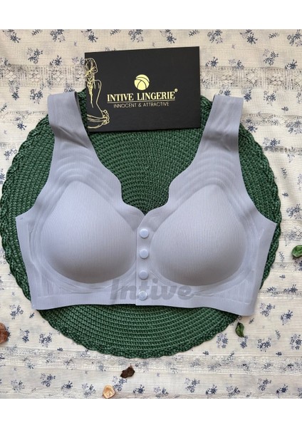 Elise Ithal Fitilli Önü Çıtçıt Düğmeli Açılabilen Üstün Kalite Dikişsiz Lazer Kesim Bralet fırsatları
