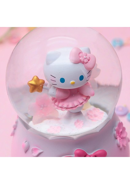 Hello Kıtty Pembe Işıklı Müzikli Püskürtmeli Büyük Boy Kar Küresi fiyatları
