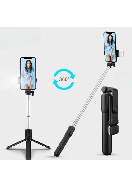 LED Işıklı Bluetooth Kumandalı Selfie Çubuğu & Masa Üstü Tripod Telefon Tutucu modelleri
