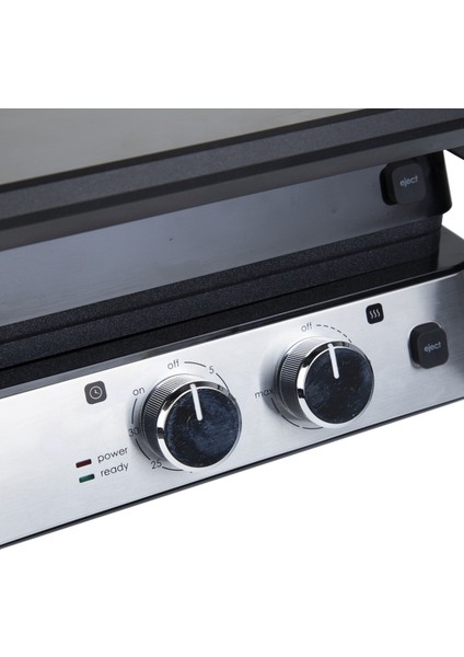 Gümüş Renkli Elektrikli Döküm Tost Makinesi, Pratik ve Şık Tasarım