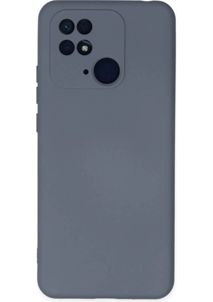 Xiaomi Redmi 10C Kılıf Nano Içi Kadife Silikon - Gri
