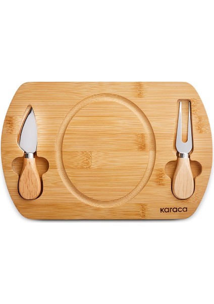 Bambu Kesme ve Sunum Tahtası 2'li, 28/33 Cm, Şık ve Dayanıklı Tasarım indirimleri