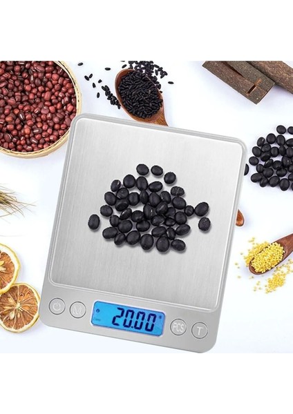 Mini Dijital Hassas Tartı, Mutfak ve Kuyumcu Kullanımı, 0,1 gr Hassasiyet