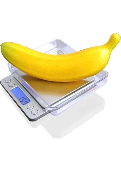 Mini Dijital Hassas Tartı, Mutfak ve Kuyumcu Kullanımı, 0,1 gr Hassasiyet