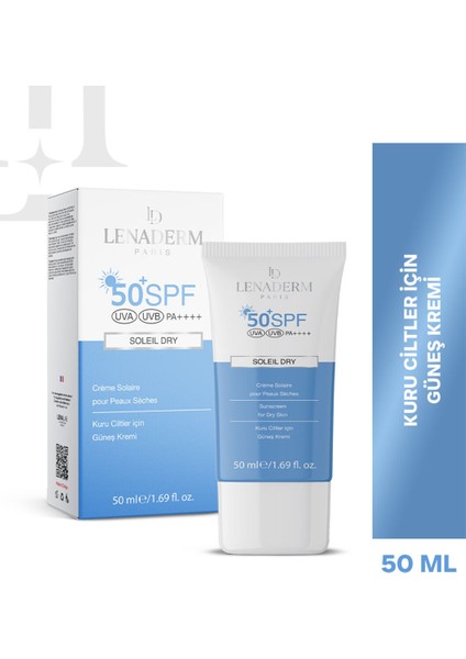 Asfstore Lenaderm Soleil Dry Güneş Kremi 50 ml